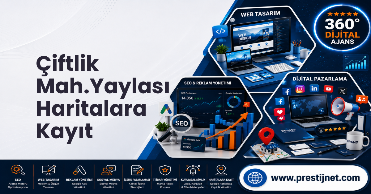 Çiftlik Mah.Yaylası Haritalara Kayıt