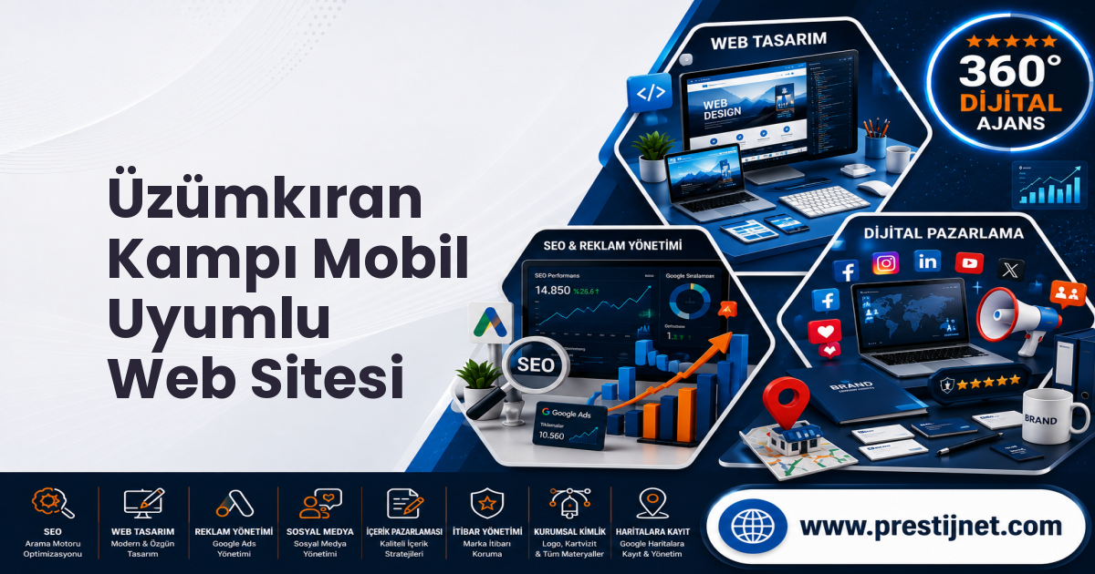 Üzümkıran Kampı Mobil Uyumlu Web Sitesi