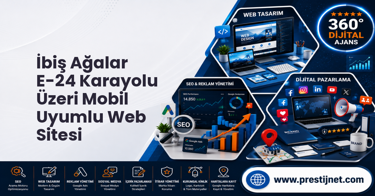 İbiş Ağalar E-24 Karayolu Üzeri Mobil Uyumlu Web Sitesi