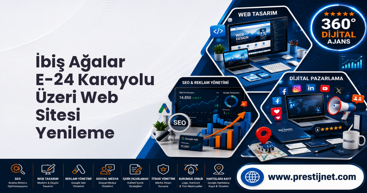 İbiş Ağalar E-24 Karayolu Üzeri Web Sitesi Yenileme