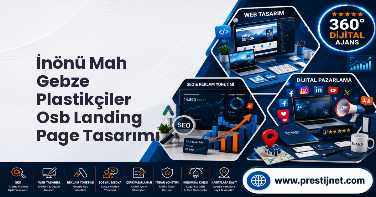 İnönü Mah Gebze Plastikçiler Osb Landing Page Tasarımı