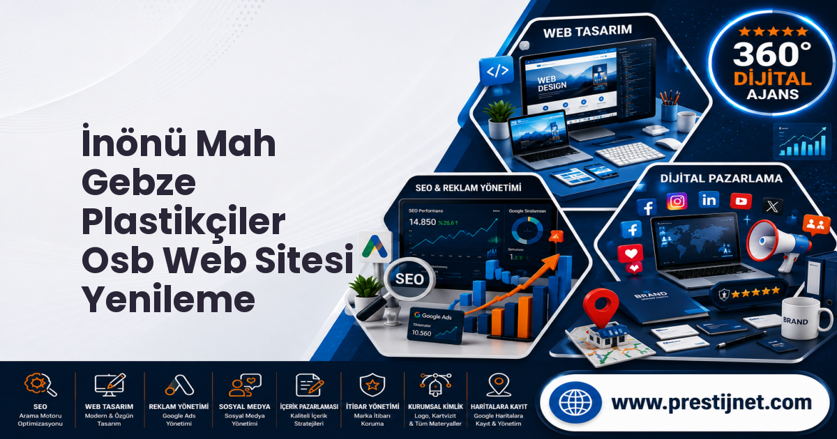İnönü Mah Gebze Plastikçiler Osb Web Sitesi Yenileme