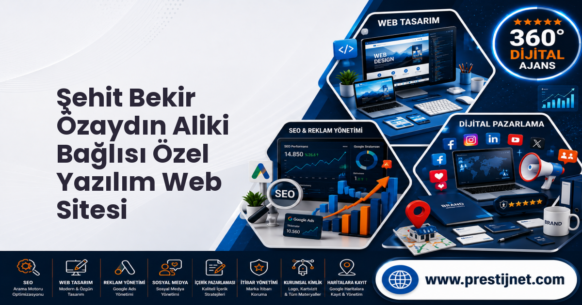Şehit Bekir Özaydın Aliki Bağlısı Özel Yazılım Web Sitesi