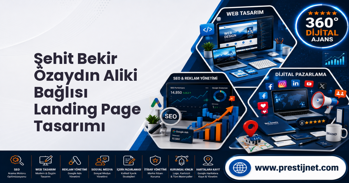 Şehit Bekir Özaydın Aliki Bağlısı Landing Page Tasarımı