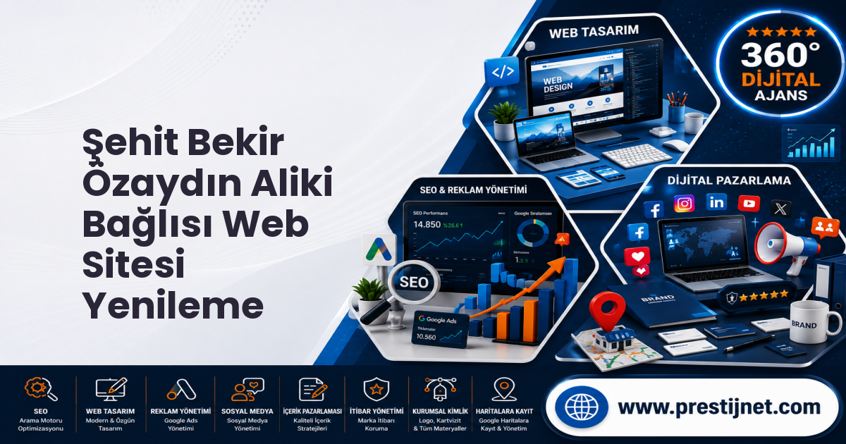 Şehit Bekir Özaydın Aliki Bağlısı Web Sitesi Yenileme