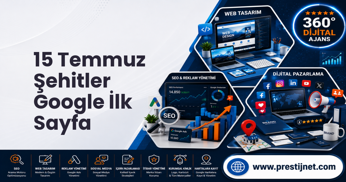 15 Temmuz Şehitler Google İlk Sayfa