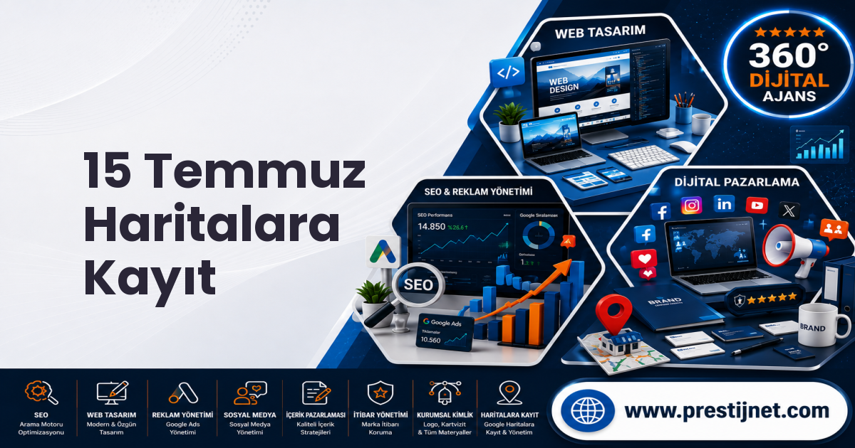 15 Temmuz Haritalara Kayıt