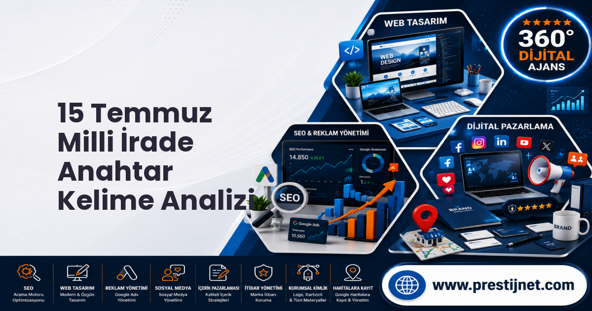 15 Temmuz Milli İrade Anahtar Kelime Analizi