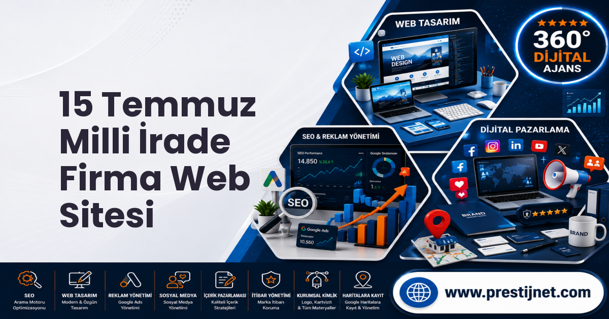 15 Temmuz Milli İrade Firma Web Sitesi