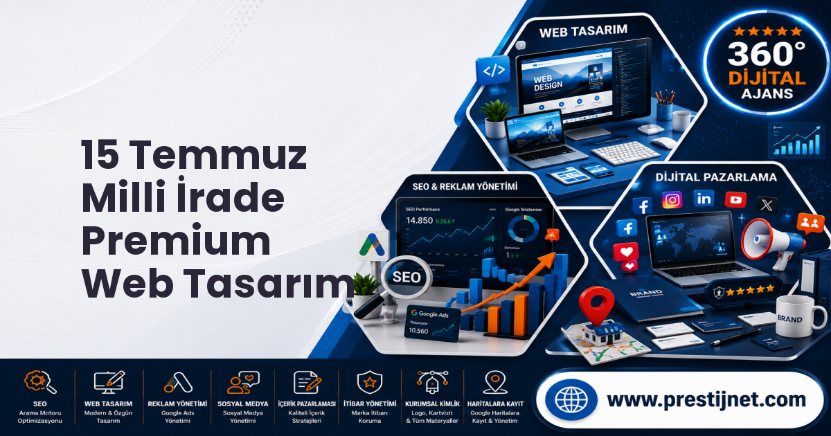 15 Temmuz Milli İrade Premium Web Tasarım