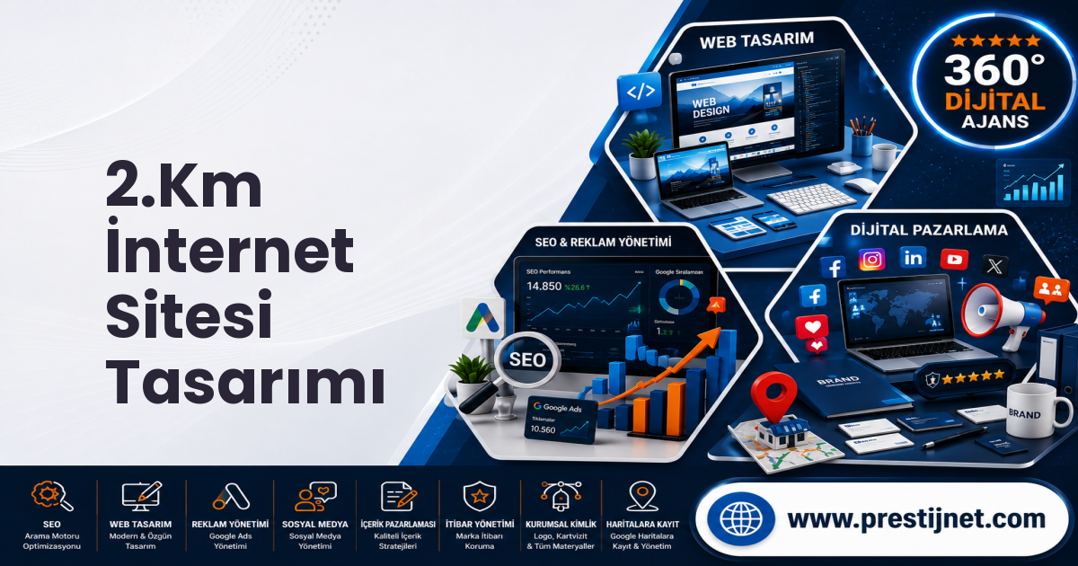 2.Km İnternet Sitesi Tasarımı