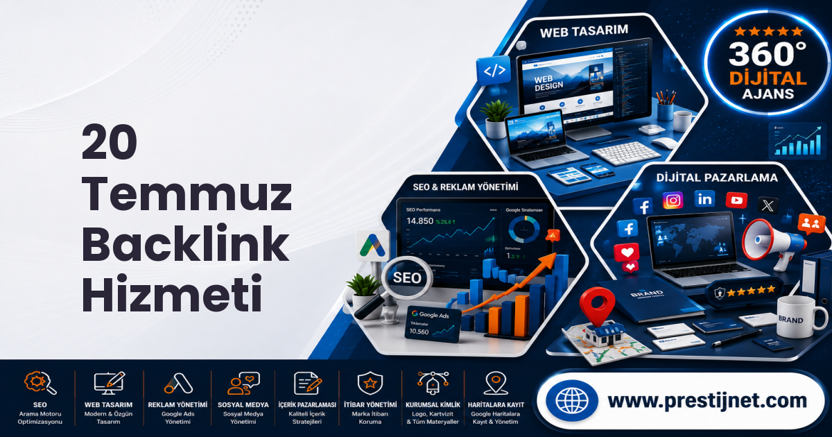20 Temmuz Backlink Hizmeti