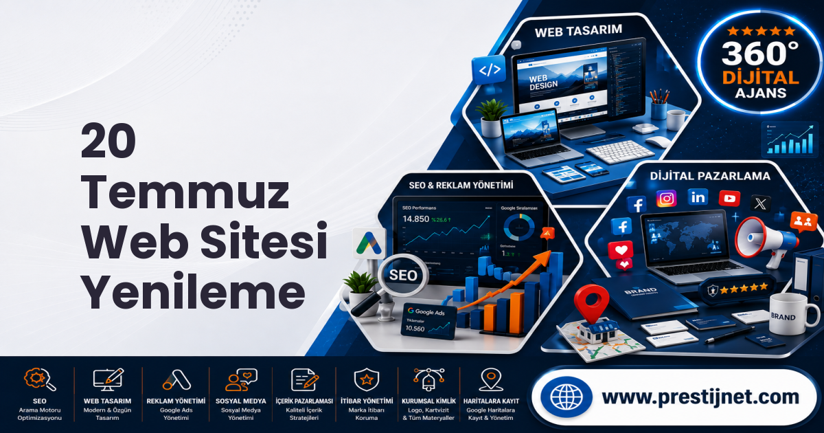 20 Temmuz Web Sitesi Yenileme