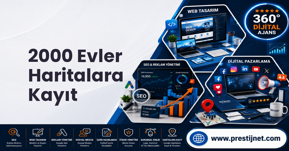 2000 Evler Haritalara Kayıt