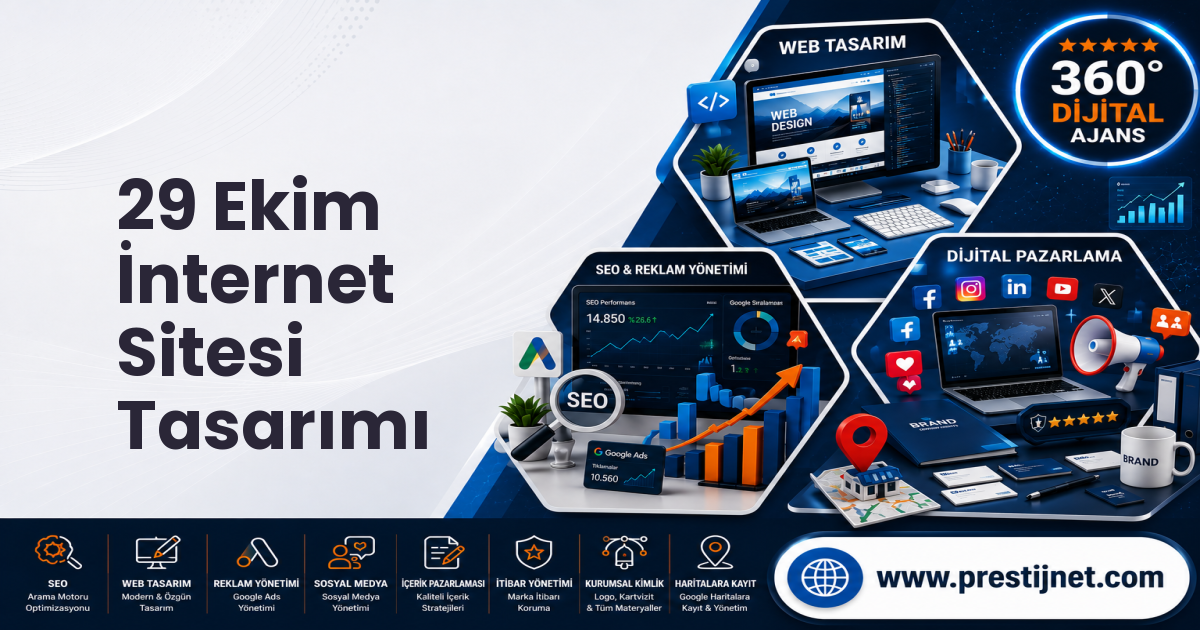 29 Ekim İnternet Sitesi Tasarımı
