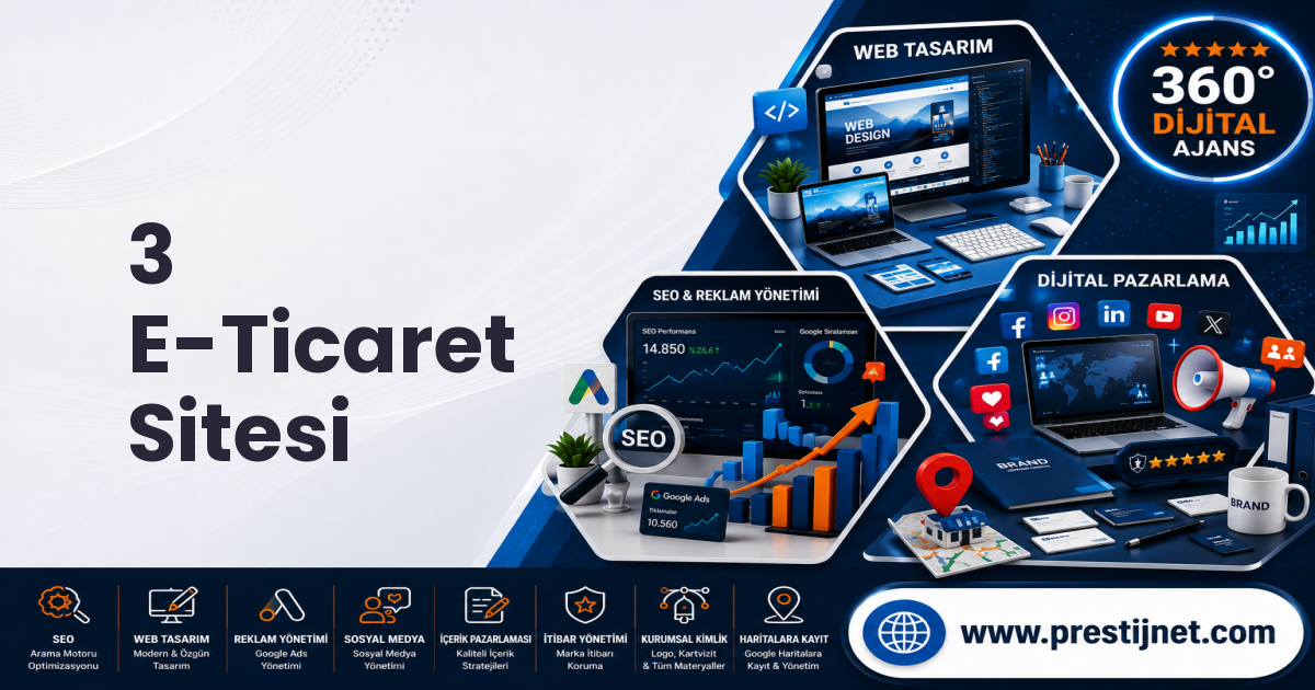 3 E-Ticaret Sitesi