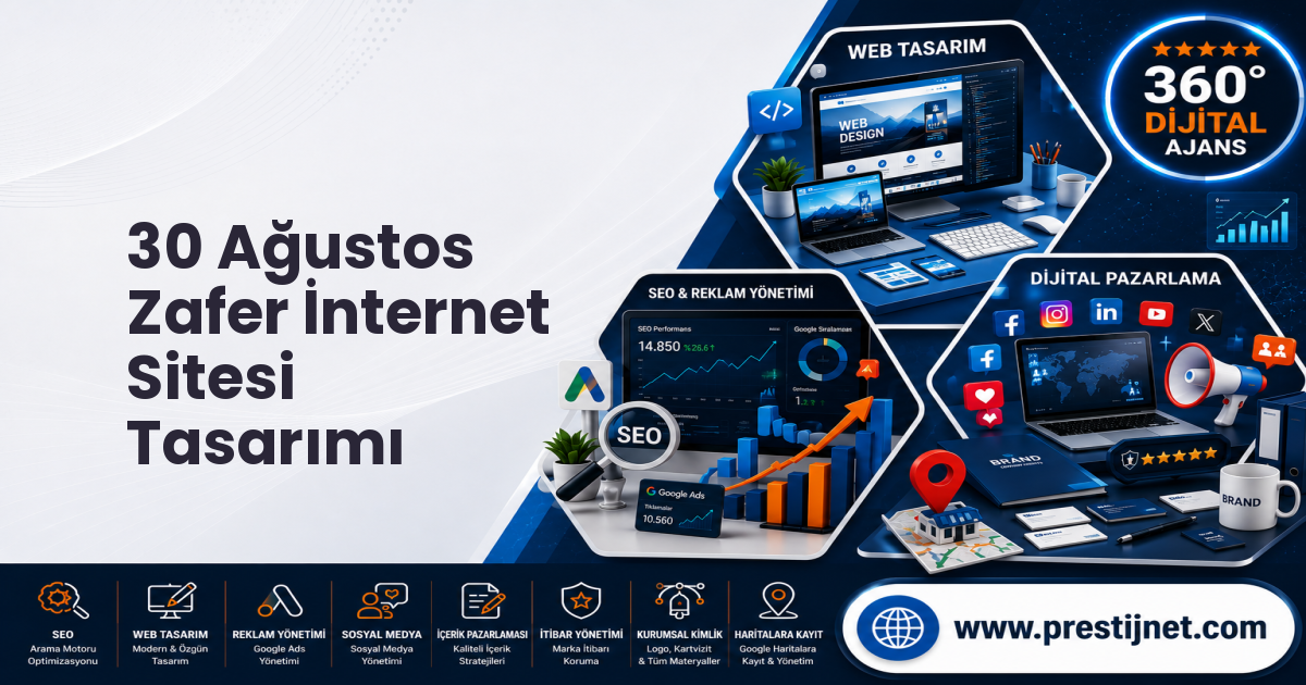 30 Ağustos Zafer İnternet Sitesi Tasarımı