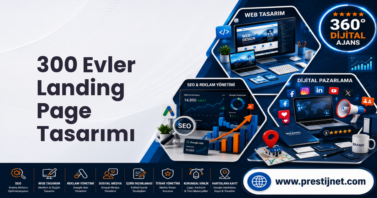 300 Evler Landing Page Tasarımı