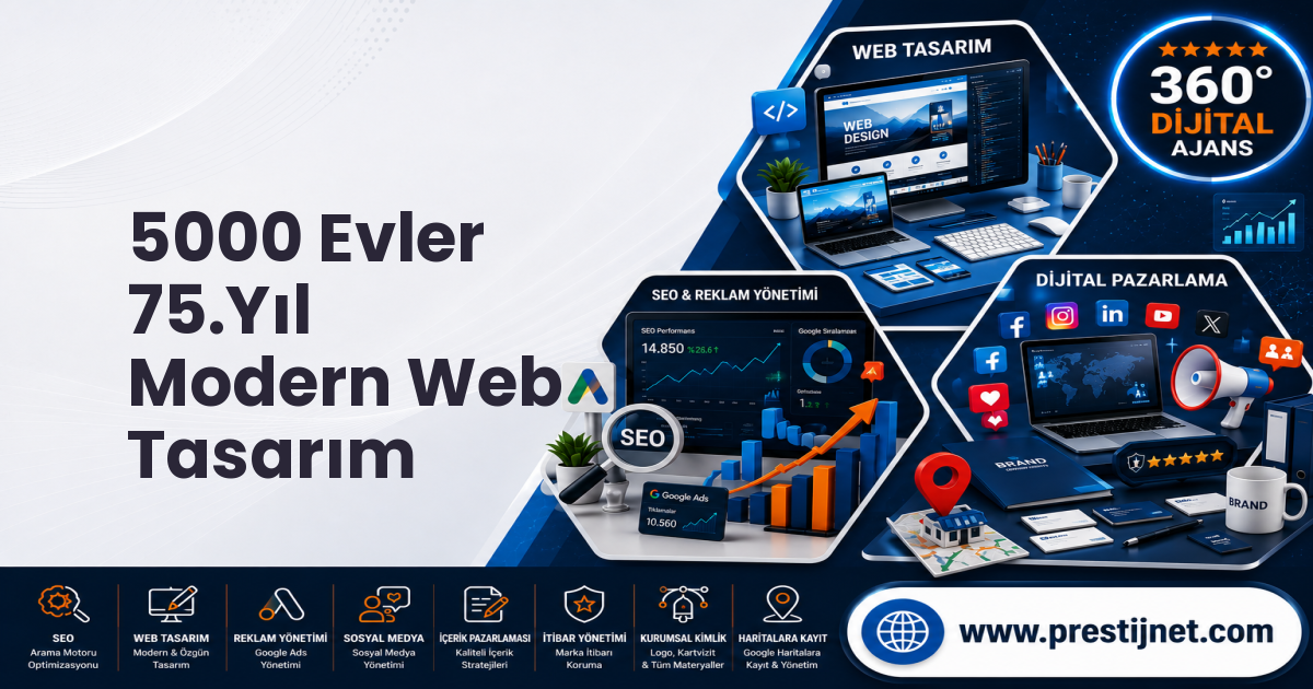 5000 Evler 75.Yıl Modern Web Tasarım