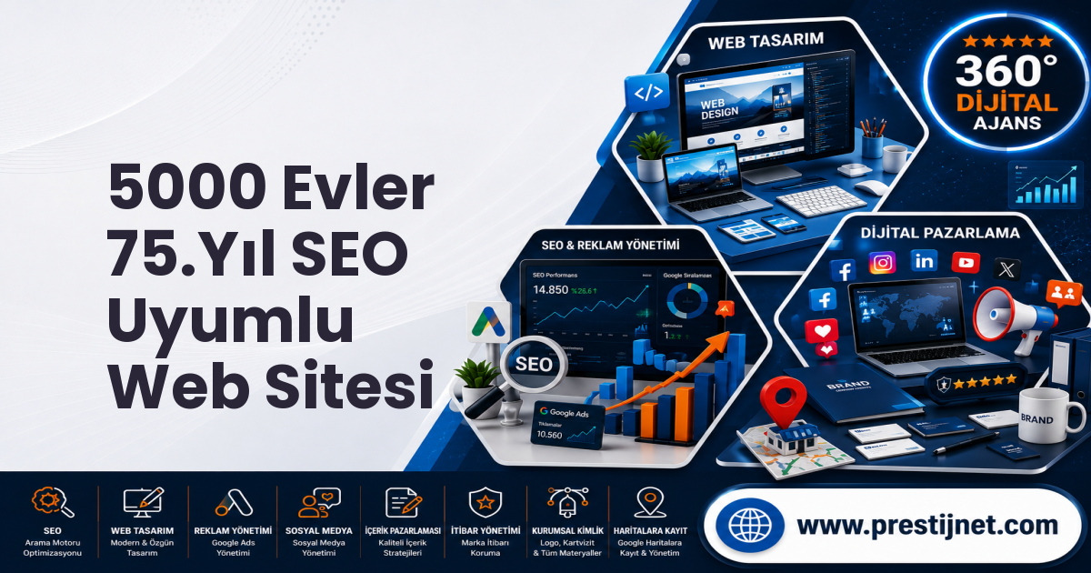5000 Evler 75.Yıl SEO Uyumlu Web Sitesi