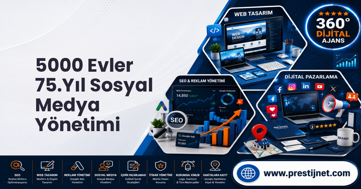 5000 Evler 75.Yıl Sosyal Medya Yönetimi