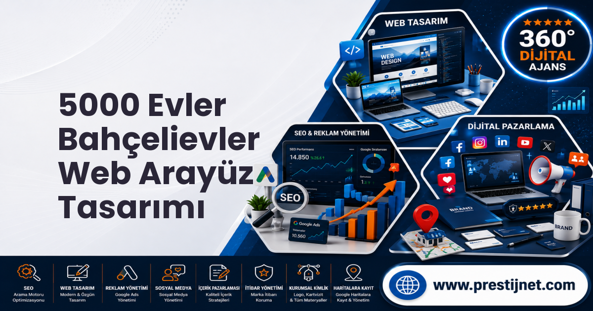 5000 Evler Bahçelievler Web Arayüz Tasarımı