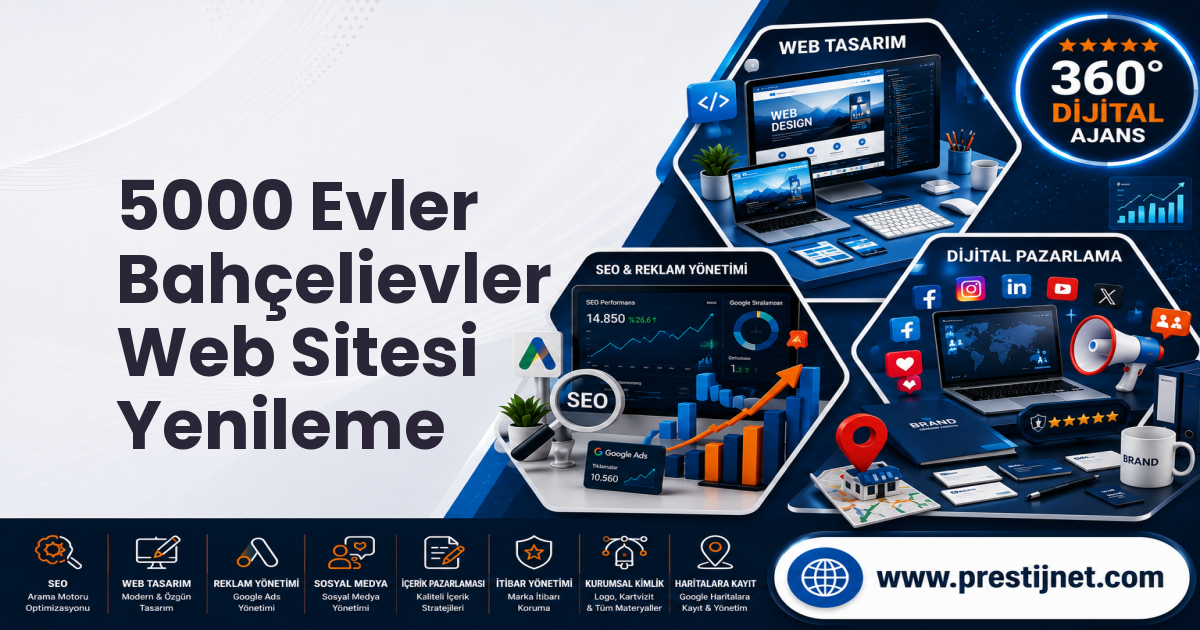 5000 Evler Bahçelievler Web Sitesi Yenileme