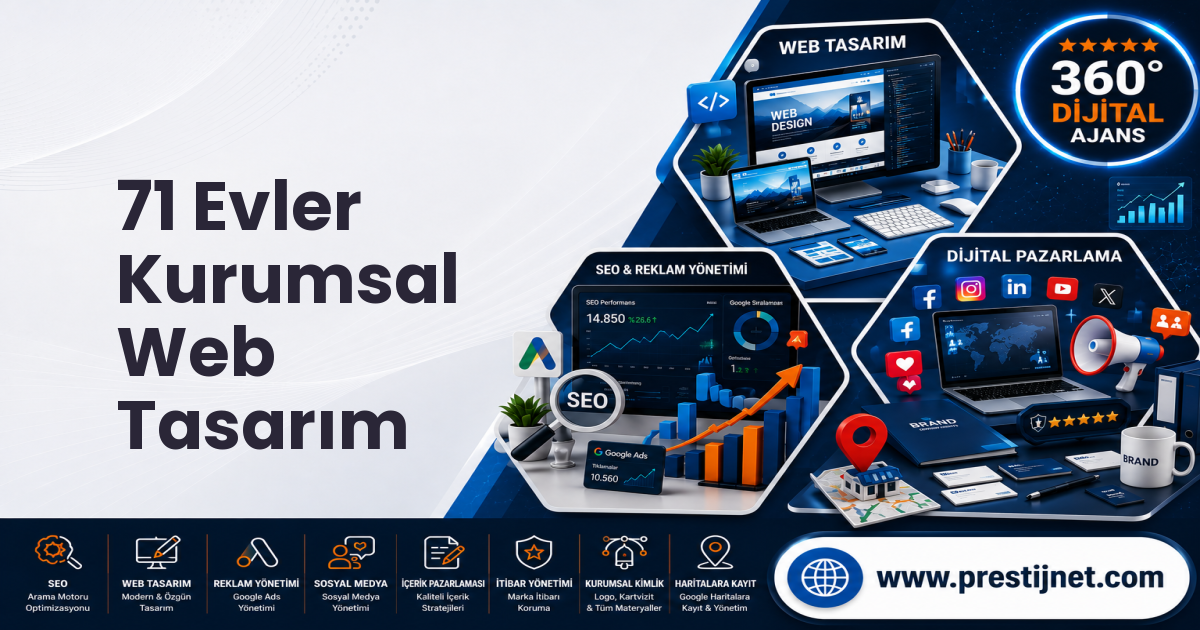 71 Evler Kurumsal Web Tasarım