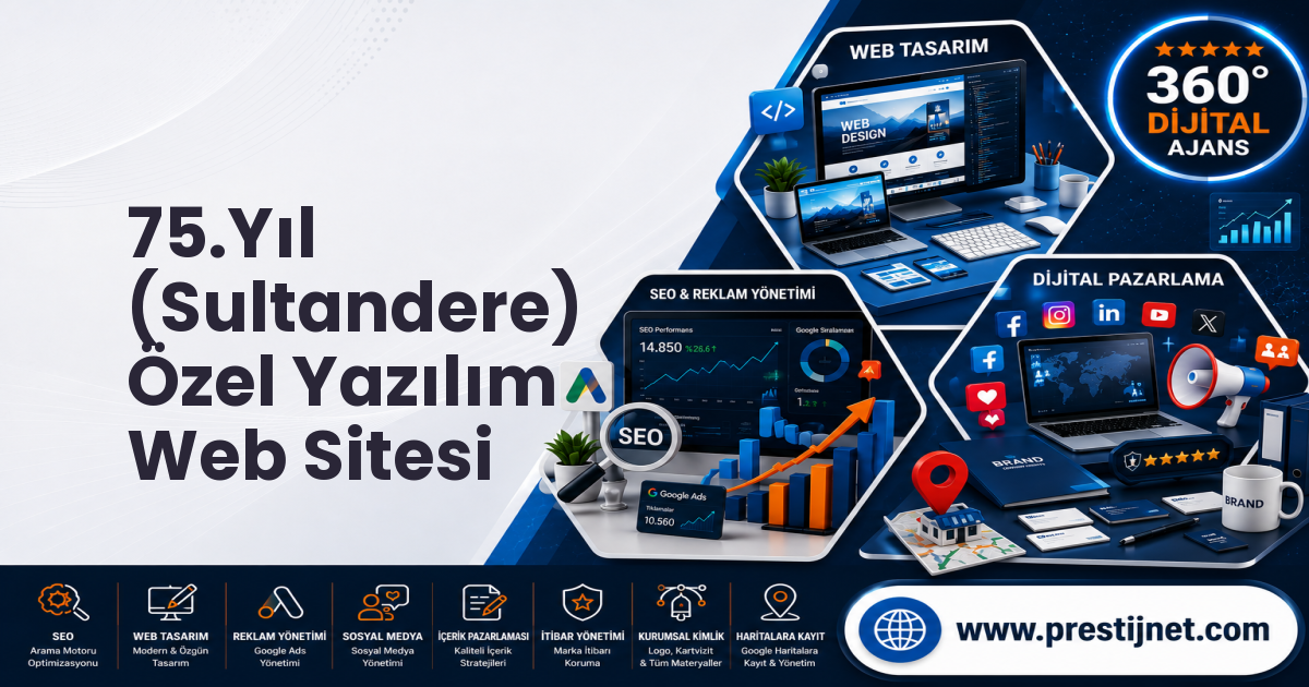 75.Yıl (Sultandere) Özel Yazılım Web Sitesi