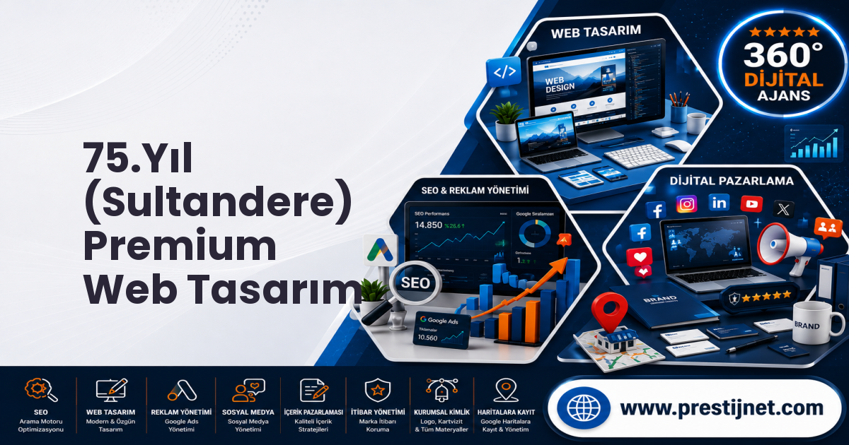 75.Yıl (Sultandere) Premium Web Tasarım
