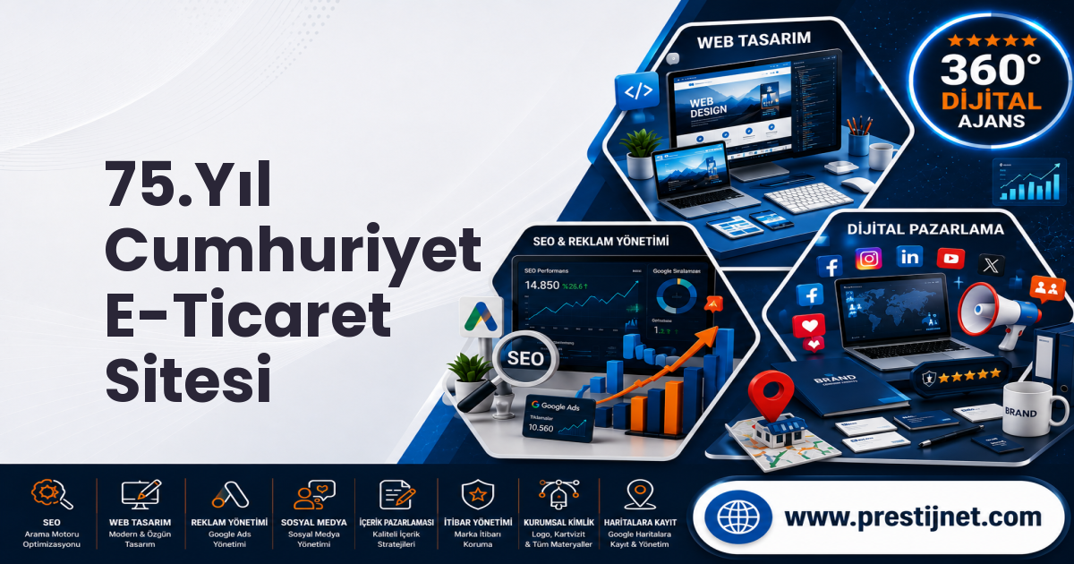75.Yıl Cumhuriyet E-Ticaret Sitesi