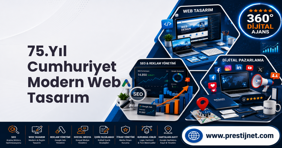 75.Yıl Cumhuriyet Modern Web Tasarım