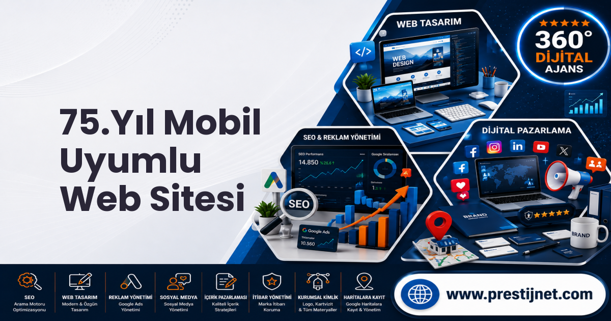 75.Yıl Mobil Uyumlu Web Sitesi