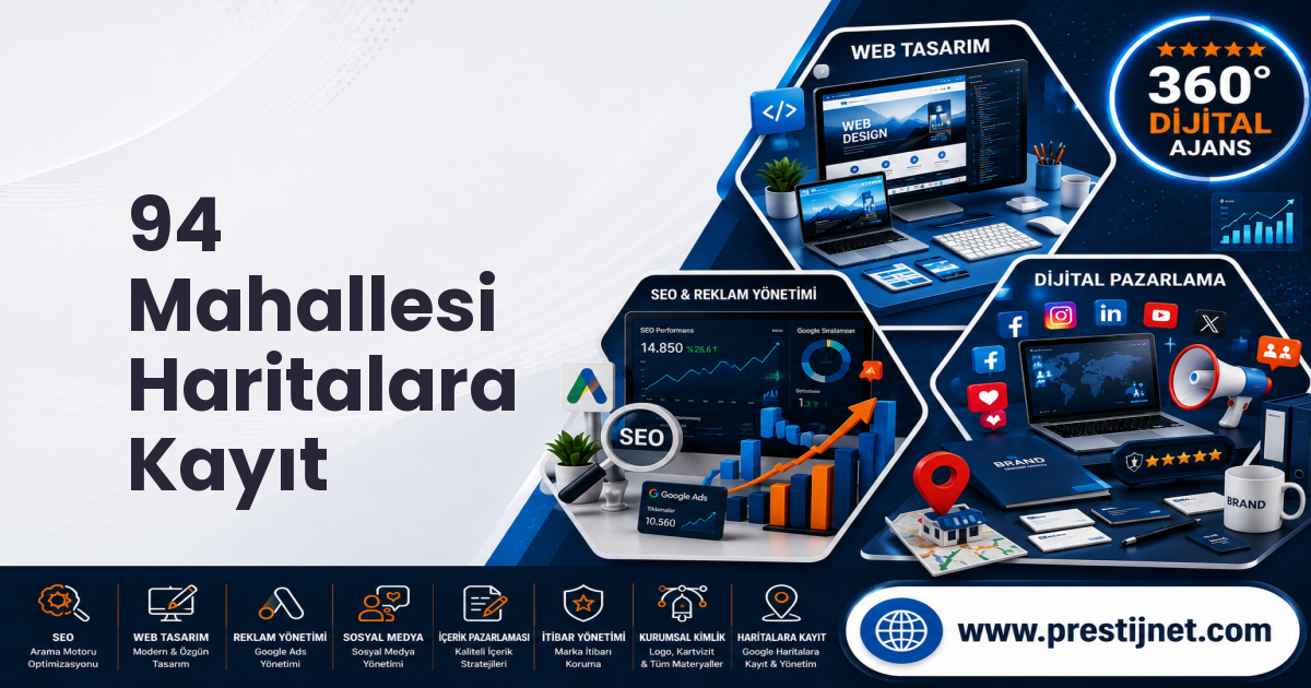 94 Mahallesi Haritalara Kayıt