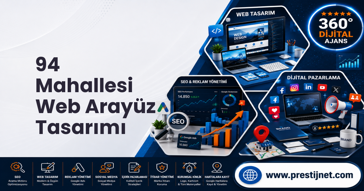 94 Mahallesi Web Arayüz Tasarımı