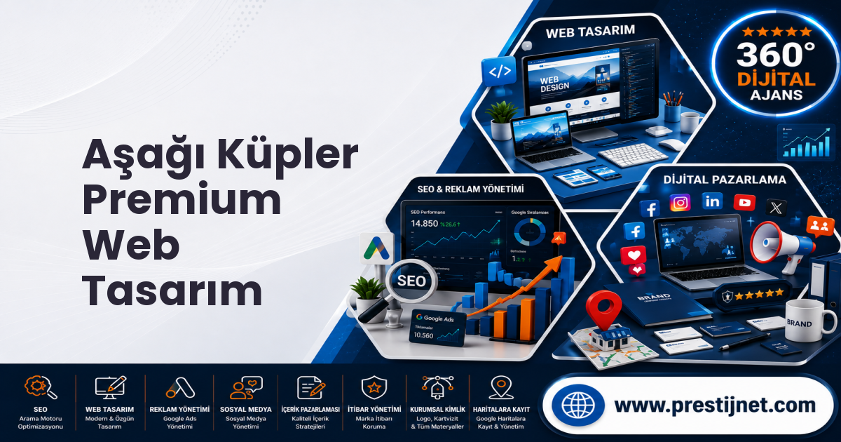 Aşağı Küpler Premium Web Tasarım