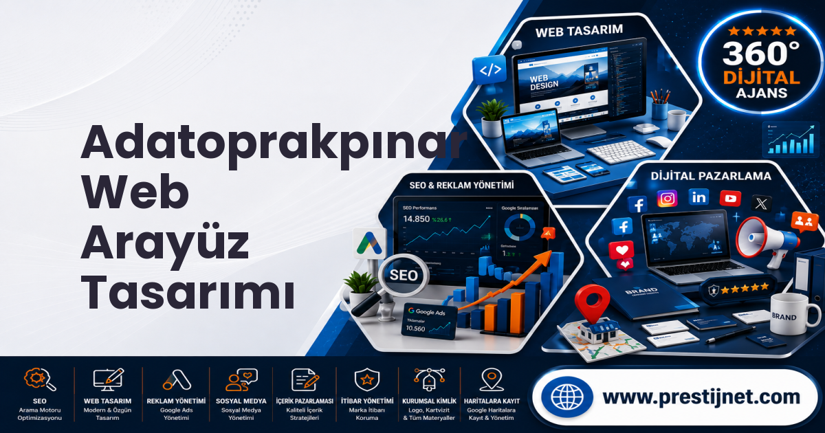 Adatoprakpınar Web Arayüz Tasarımı