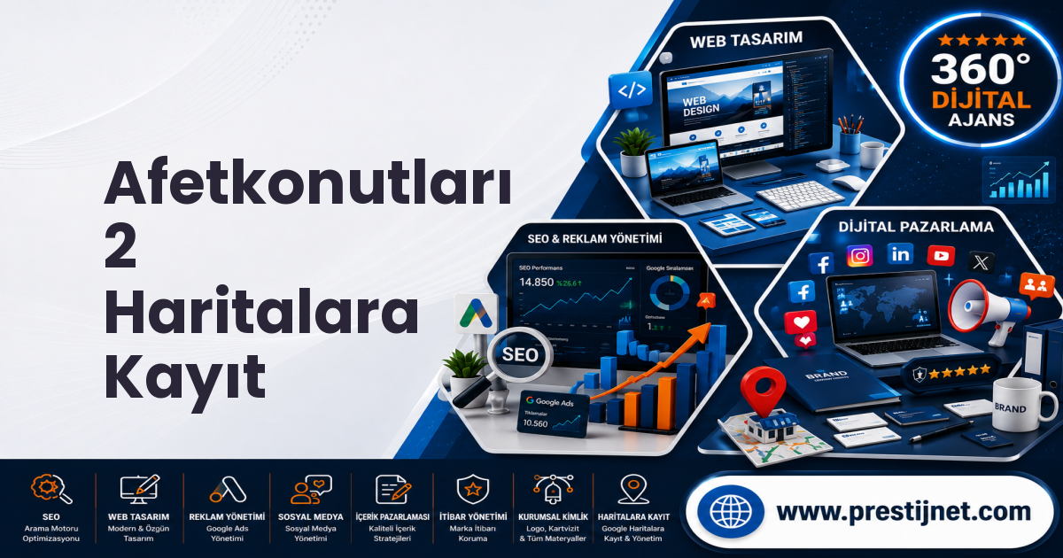 Afetkonutları 2 Haritalara Kayıt