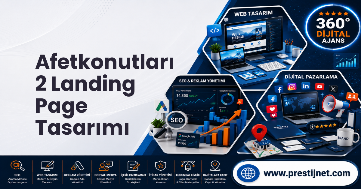Afetkonutları 2 Landing Page Tasarımı