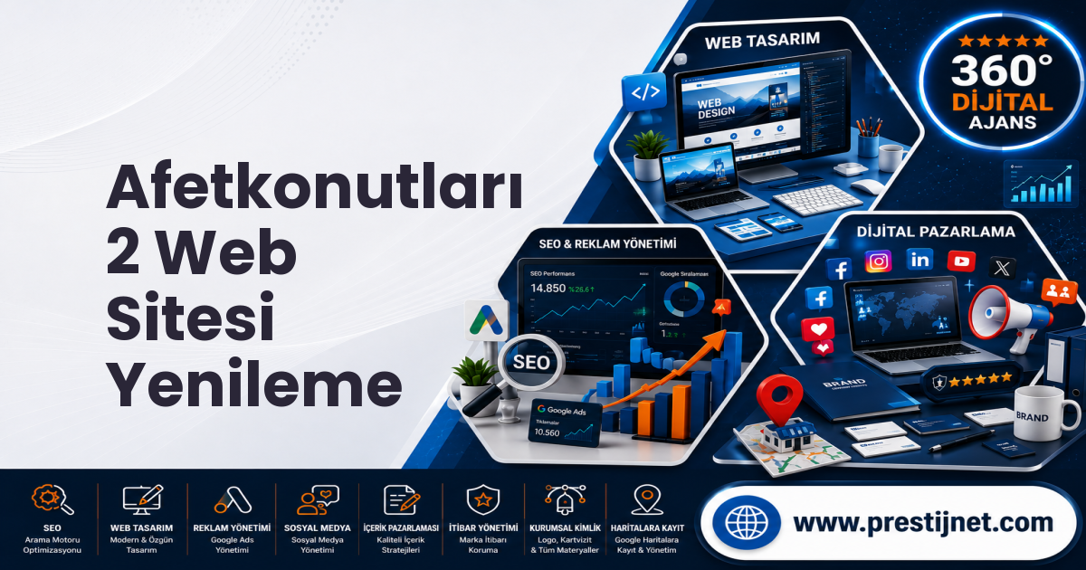 Afetkonutları 2 Web Sitesi Yenileme
