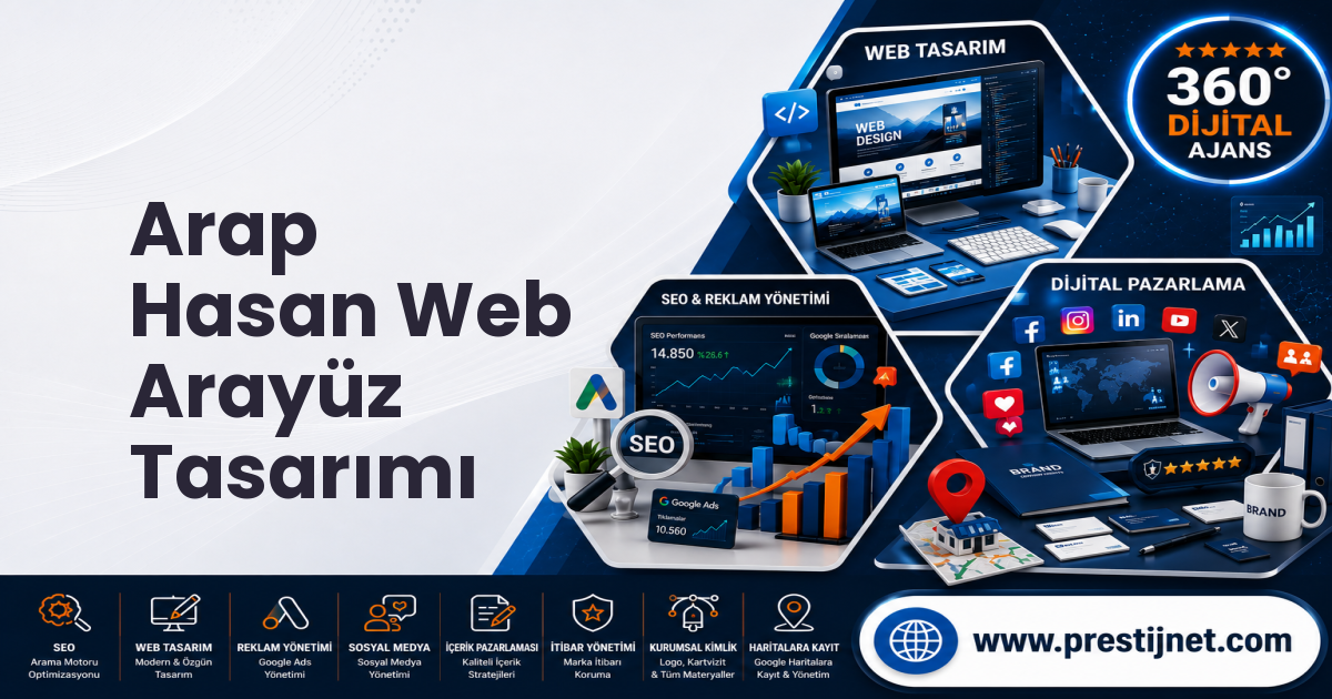 Arap Hasan Web Arayüz Tasarımı