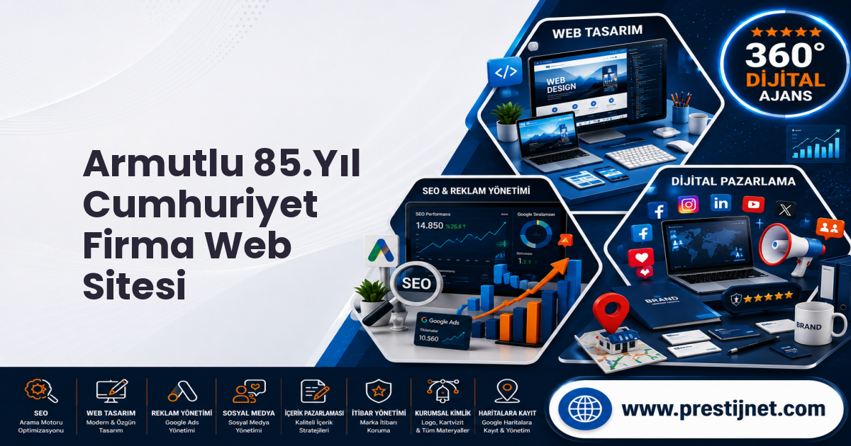 Armutlu 85.Yıl Cumhuriyet Firma Web Sitesi
