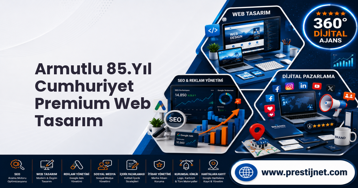 Armutlu 85.Yıl Cumhuriyet Premium Web Tasarım