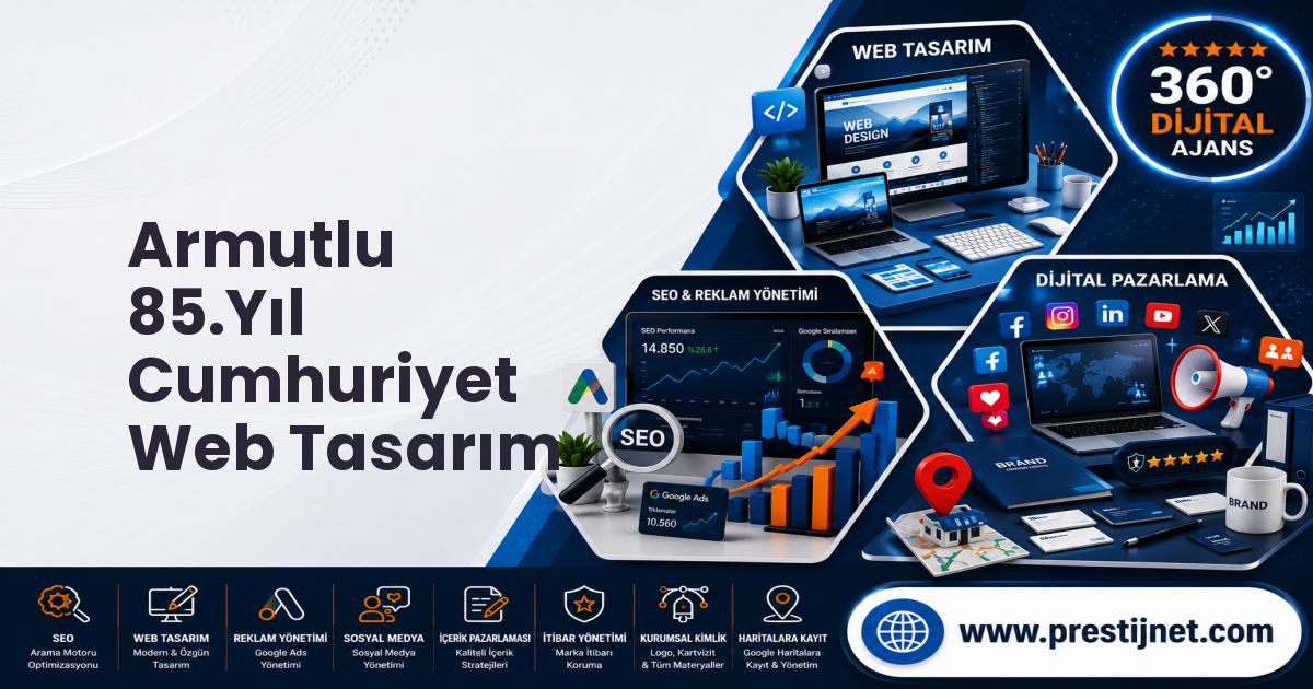 Armutlu 85.Yıl Cumhuriyet Web Tasarım