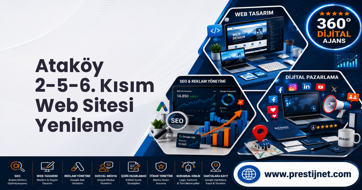 Ataköy 2-5-6. Kısım Web Sitesi Yenileme