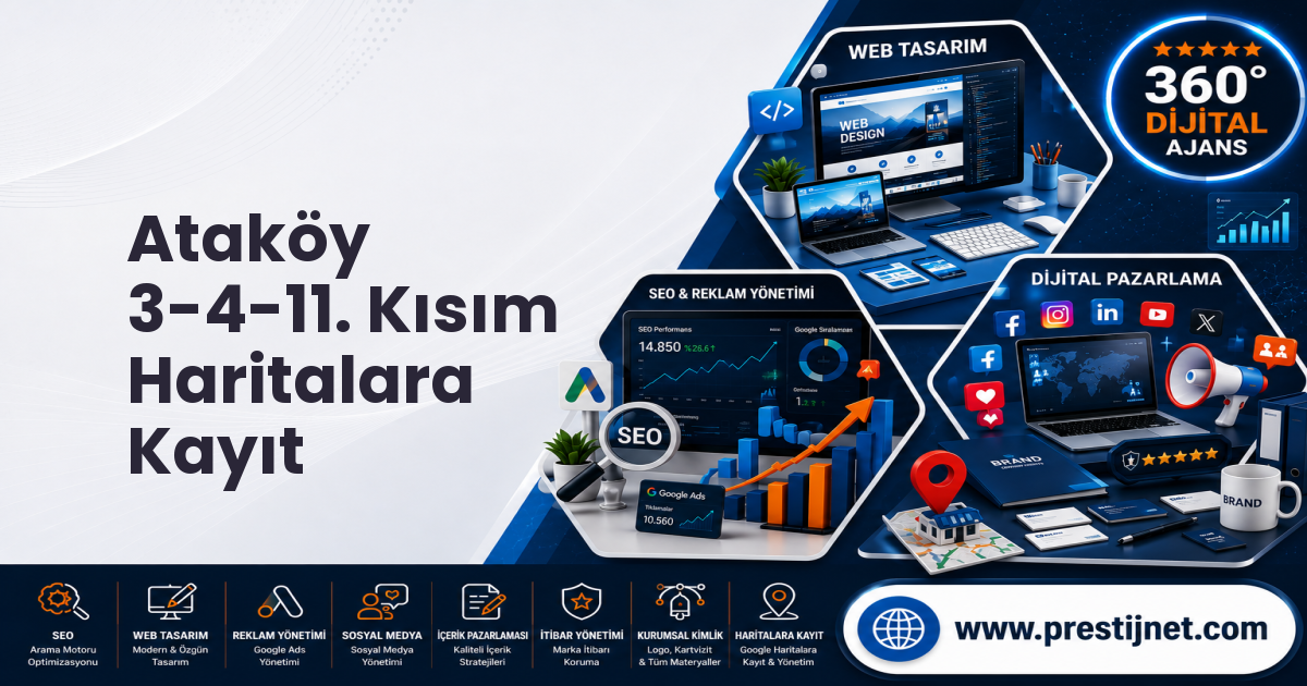 Ataköy 3-4-11. Kısım Haritalara Kayıt