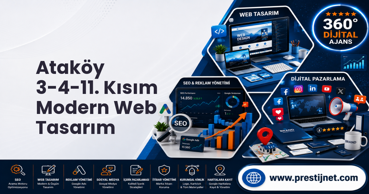 Ataköy 3-4-11. Kısım Modern Web Tasarım