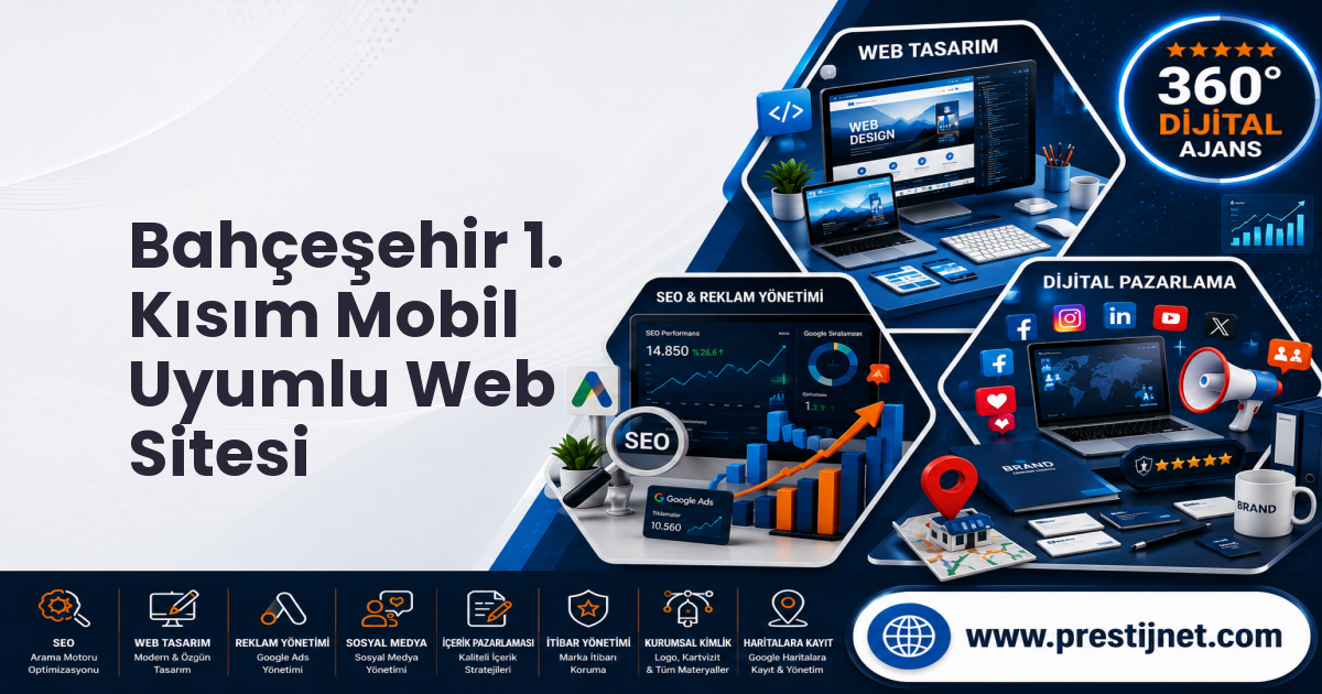 Bahçeşehir 1. Kısım Mobil Uyumlu Web Sitesi