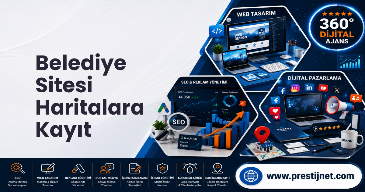 Belediye Sitesi Haritalara Kayıt
