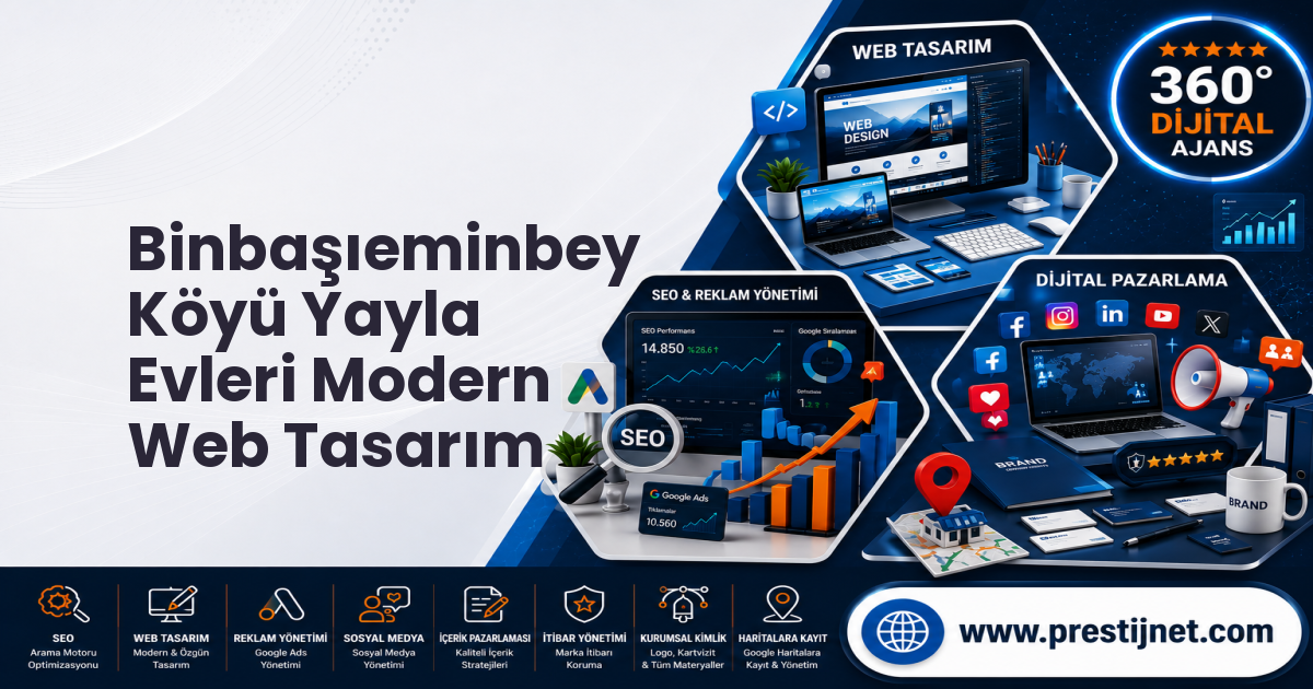 Binbaşıeminbey Köyü Yayla Evleri Modern Web Tasarım